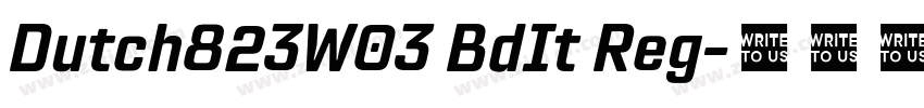 Dutch823W03 BdIt Reg字体转换
